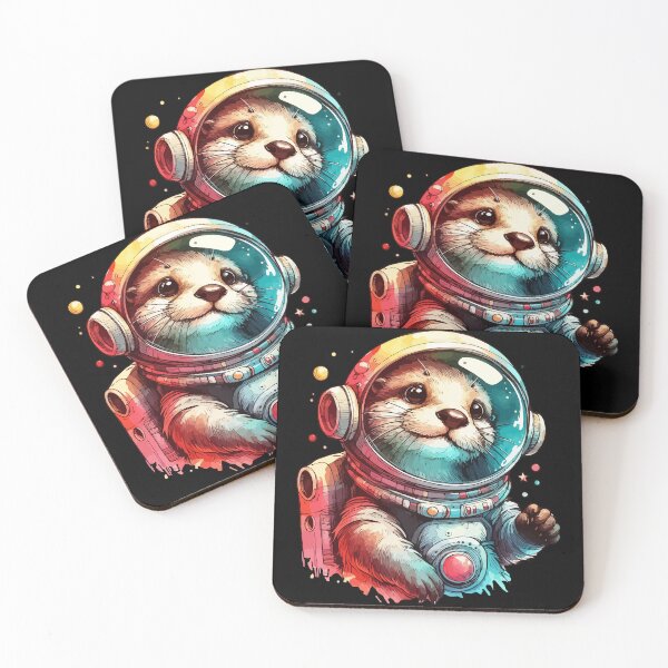 Item preview, Retro Otter Astronaut designed and sold by TomFrontierArt.