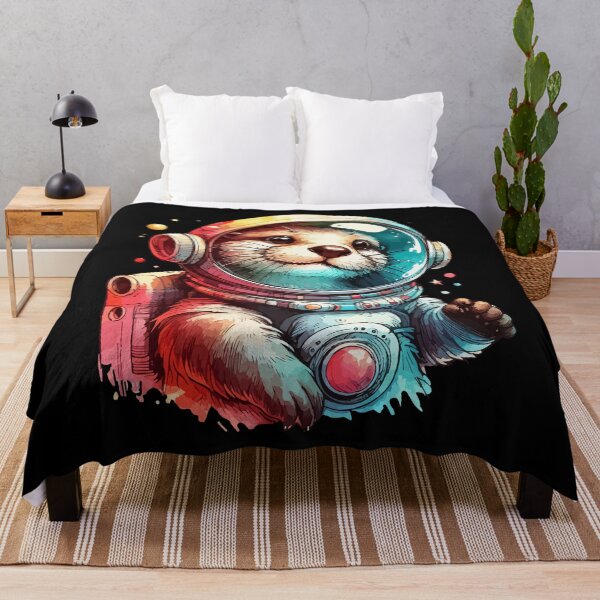 Item preview, Retro Otter Astronaut designed and sold by TomFrontierArt.