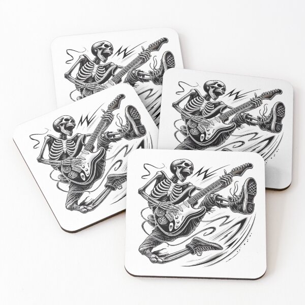 Item preview, Skeleton Rocker: Jamming to the Bone. designed and sold by Linework Studio.