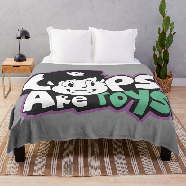 Item preview, Graffiti "Los Policías Son Juguetes" Verde / Morado designed and sold by CleverHeadz.