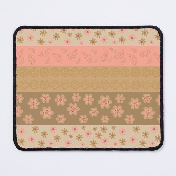 Item preview, Modern Pink Vintage Boheme Flower Pattern designed and sold by retrobliss70s.