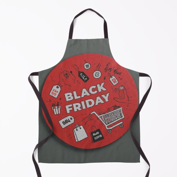 Item preview, A red circle with a black friday sale sign on it designed and sold by Omar-mo24.