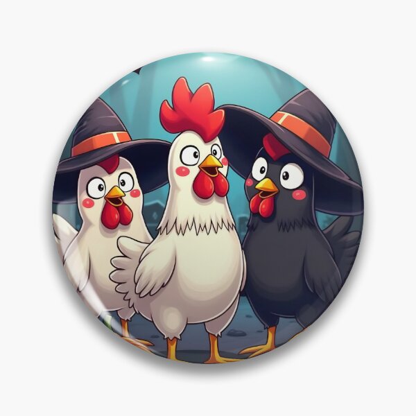 Item preview, Pollos brujos: edición de Halloween designed and sold by blackbean21.