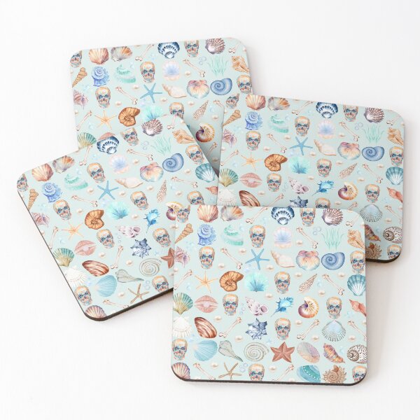 Item preview, Skulls and Seashells designed and sold by SceneOfTheCrime.