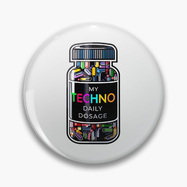 Item preview, "Techno Daily Dosage". For Techno Enthusiasts and DJs designed and sold by paulo silveira.