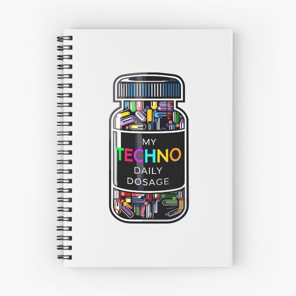 Item preview, "Techno Daily Dosage". For Techno Enthusiasts and DJs designed and sold by paulo silveira.