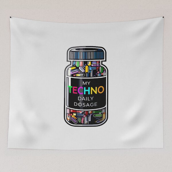 Item preview, "Techno Daily Dosage". For Techno Enthusiasts and DJs designed and sold by paulo silveira.