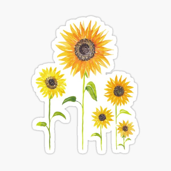 Item preview, Sunflowers Watercolor Painting designed and sold by Kris  Kivu.