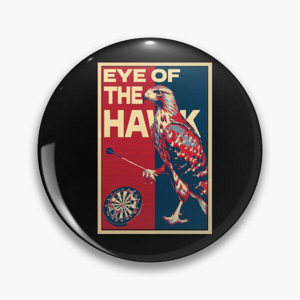 Item preview, Eye Of The Hawk Funny Hawk Playing Darts designed and sold by TrueArtsStore.