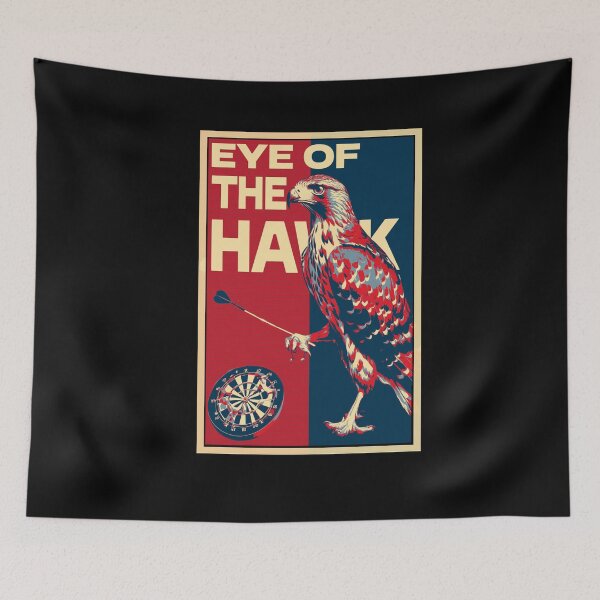 Item preview, Eye Of The Hawk Funny Hawk Playing Darts designed and sold by TrueArtsStore.