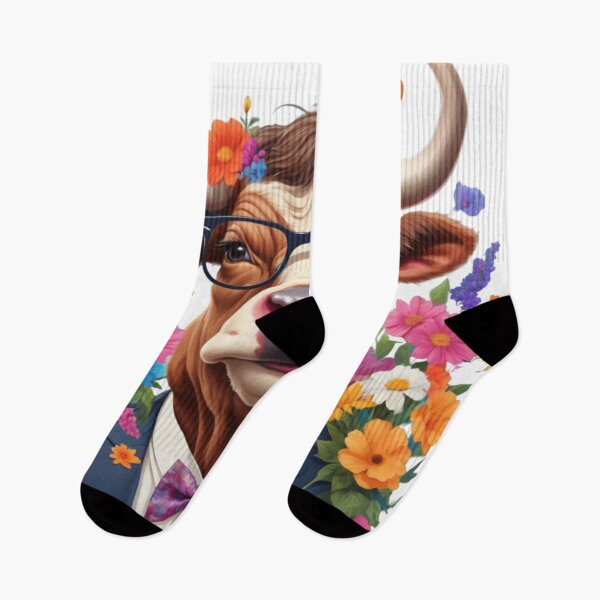 Item preview, Portrait of a whimsical bull wearing glasses and a bow tie designed and sold by jean-nicolas.