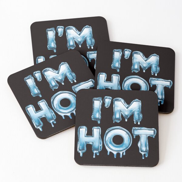 Item preview, I'm Hot - Icey Letters Art designed and sold by PixelAlchemyX.