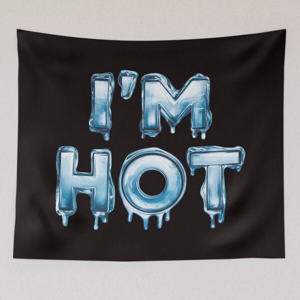 Item preview, I'm Hot - Icey Letters Art designed and sold by PixelAlchemyX.