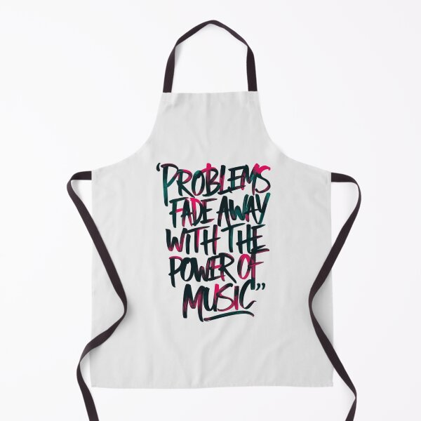 Item preview, "Your problems fade away with the power of music" Colorful Hand-Lettering for Music Lovers. designed and sold by paulo silveira.