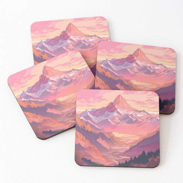 Item preview, snowy mountains  designed and sold by Comfymuffin.