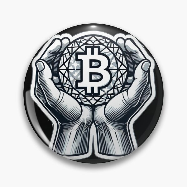 Item preview, Diamond Hands Bitcoin designed and sold by pixelpulsenyc.