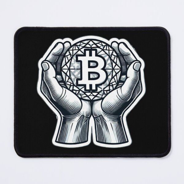 Item preview, Diamond Hands Bitcoin designed and sold by pixelpulsenyc.