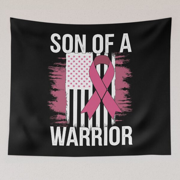 Item preview, Son of a Warrior Breast Cancer Awareness Ribbon Design designed and sold by Inspire-DuDe.