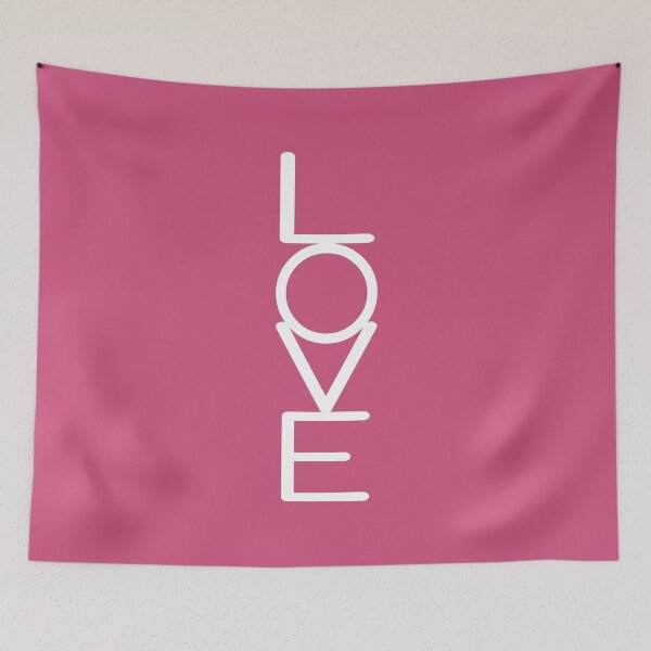 Item preview, Vertical Love White designed and sold by Jeallan Designs.