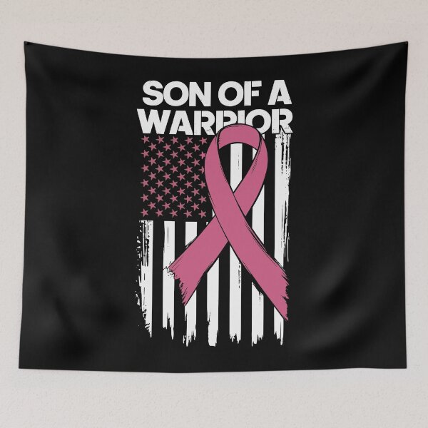 Item preview, Son of a Warrior Breast Cancer Awareness Ribbon Design designed and sold by Inspire-DuDe.