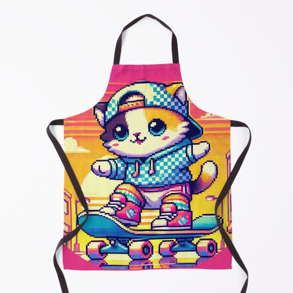 Item preview, Super Cute Vintage Kitty Skater designed and sold by WeLoveCatss.