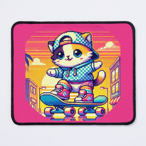 Item preview, Super Cute Vintage Kitty Skater designed and sold by WeLoveCatss.