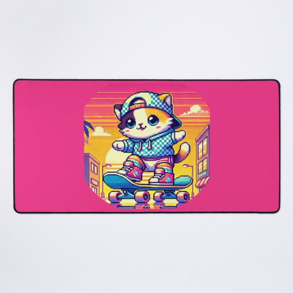 Item preview, Super Cute Vintage Kitty Skater designed and sold by WeLoveCatss.