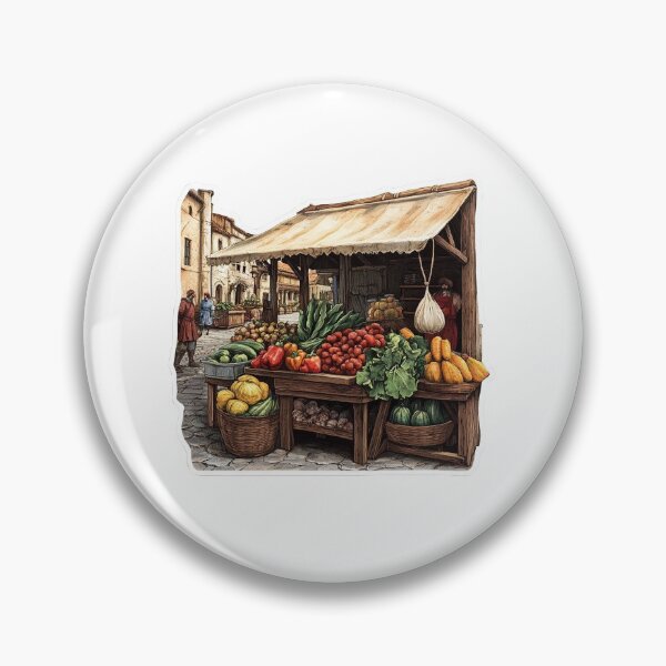 Item preview, Medieval Farmer Stall In Market designed and sold by FireRanger20.