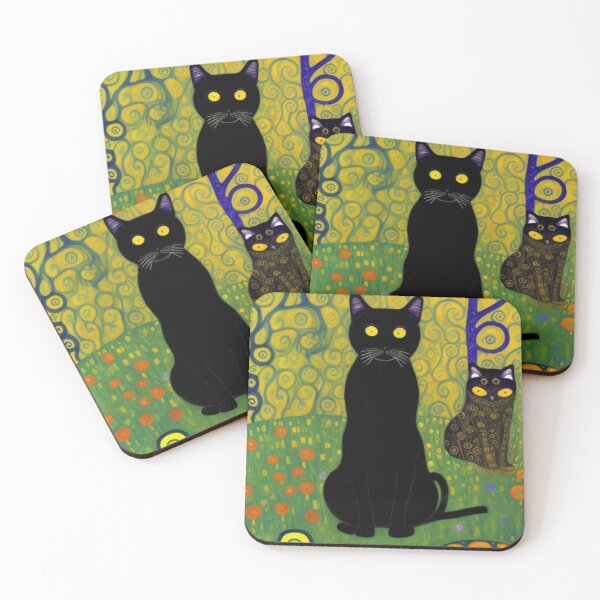 Item preview, Abstract Halloween Cat Art designed and sold by TheDarkWardrobe.