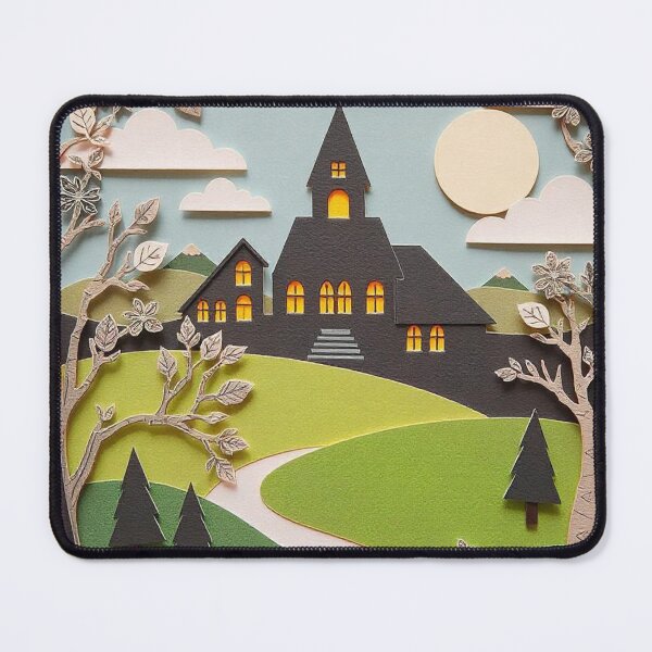 Item preview, a picture of a house with a tree on the top of it designed and sold by Omar-mo24.