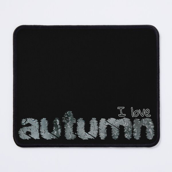 Item preview, I Love Autumn Rain Black And White Design designed and sold by ZIPsketch.