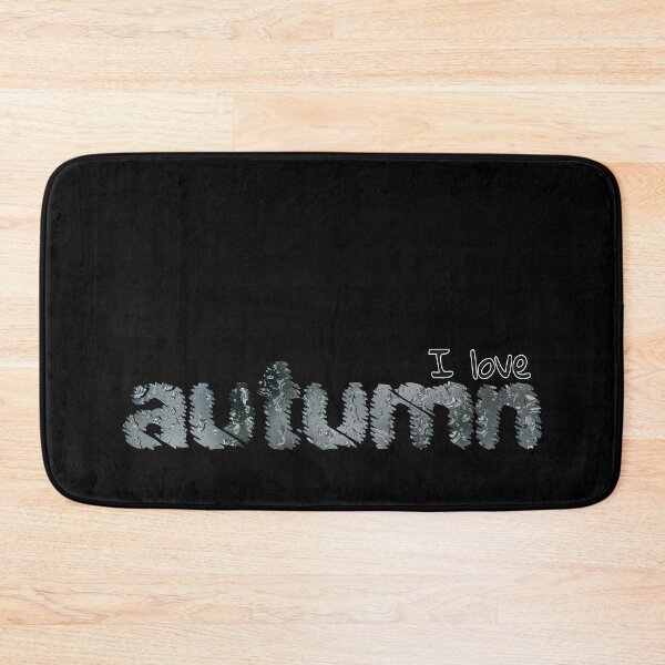 Item preview, I Love Autumn Rain Black And White Design designed and sold by ZIPsketch.