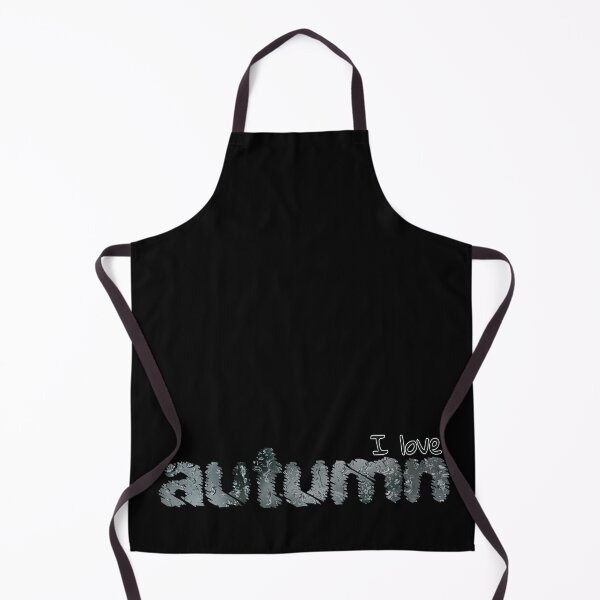Item preview, I Love Autumn Rain Black And White Design designed and sold by ZIPsketch.