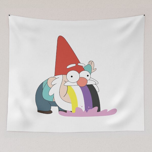 Item preview, Gravity Falls Gnome NonBinary Pride Flag designed and sold by gfmemer.
