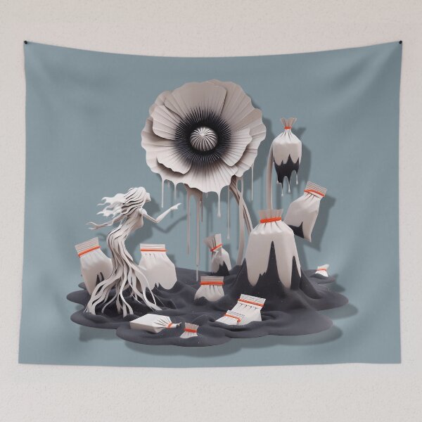 Item preview, Addiction Beautiful Horror Poppy Opiate Drugs Poppies designed and sold by SomniferumWars.