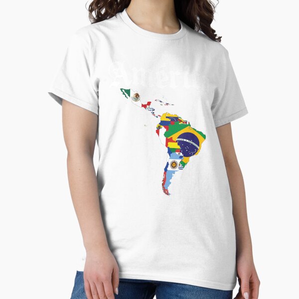 Item preview, (black) "América" T-shirt by @asif.tv designed and sold by Andrés Acosta (@AsIf.tv).
