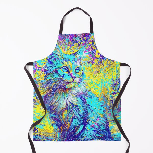 Item preview, Mystical Cat in Vivid Dreamlike Landscape designed and sold by blackhalt.