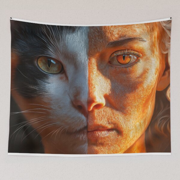 Item preview, cat woman designed and sold by PricklyPeanut.