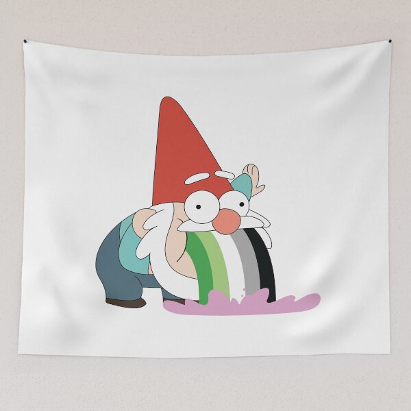 Item preview, Gravity Falls Gnome Aromantic Pride Flag designed and sold by gfmemer.
