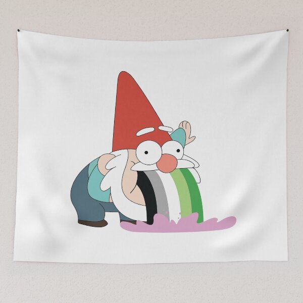 Item preview, Gravity Falls Gnome Aromantic Pride Flag designed and sold by gfmemer.