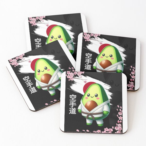 Artikelvorschau, Avocado kawaii japanischer Karateka entworfen und verkauft von ZerpaGiovanna.