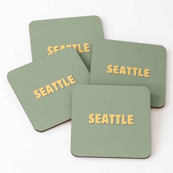 Item preview, Seattle (block typeface) olive minialist designed and sold by DesignCollectiv.