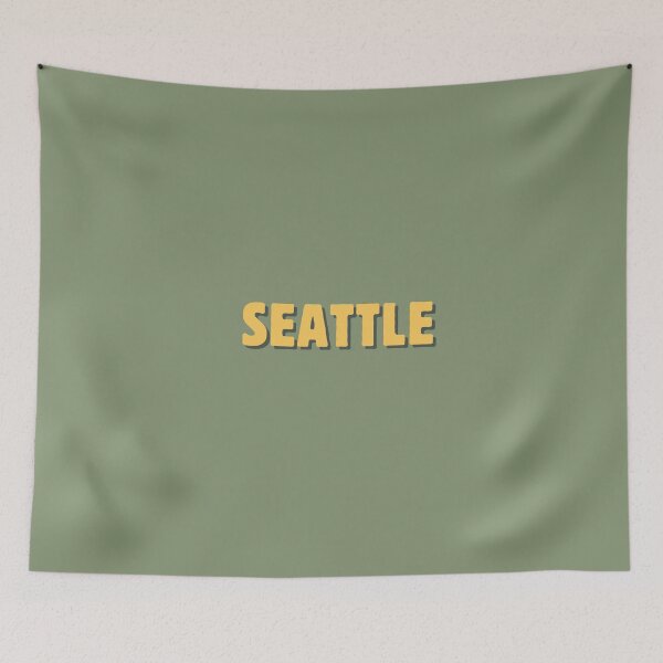 Item preview, Seattle (block typeface) olive minialist designed and sold by DesignCollectiv.