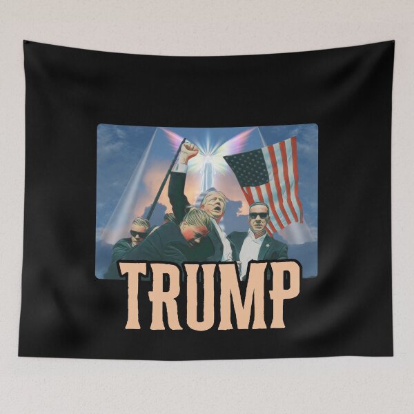 Item preview, Trump Iconic Picture with Angel design designed and sold by PerkyParakeet.