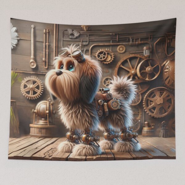 Item preview, Steampunk Briard designed and sold by Sillytoe.