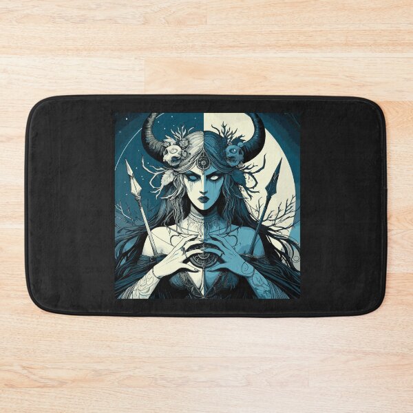Item preview, Norse Goddess of the Underworld Hel designed and sold by karolinahinc.