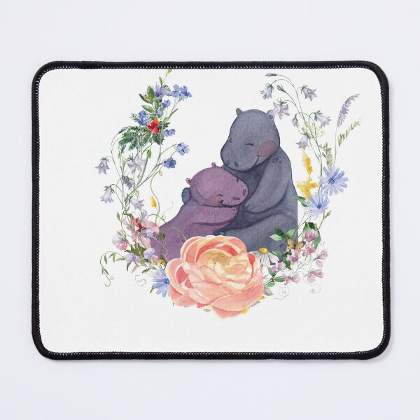 Item preview, baby hippo cute funny wildflower gift mom dad ,moo deng designed and sold by PROTONEDL.