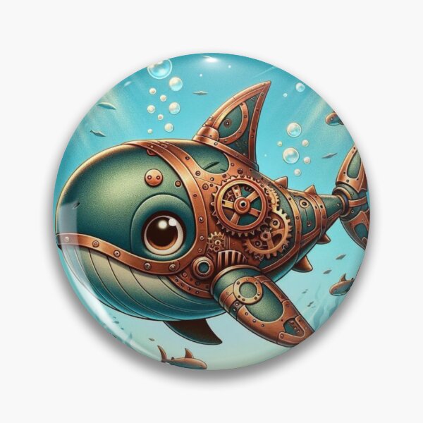 Item preview, Steampunk Bronze Whaler Shark designed and sold by Sillytoe.