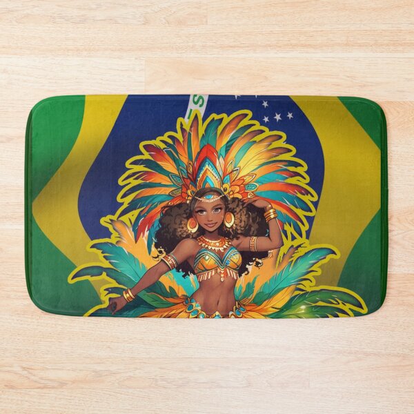 Item preview, Brazilian samba dancer carnival illustration designed and sold by La Loca.