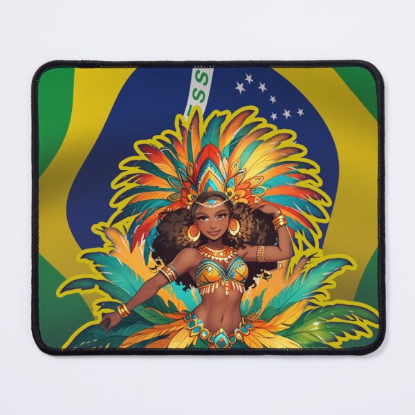 Item preview, Brazilian samba dancer carnival illustration designed and sold by La Loca.